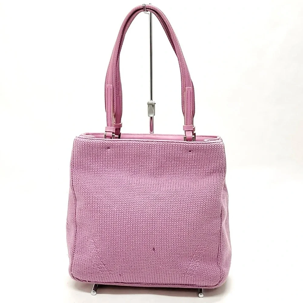 Prada Women’s‎ Purple/Lavender Vintage Wool Knitted Tote Bag/Purse/Handbag 💜